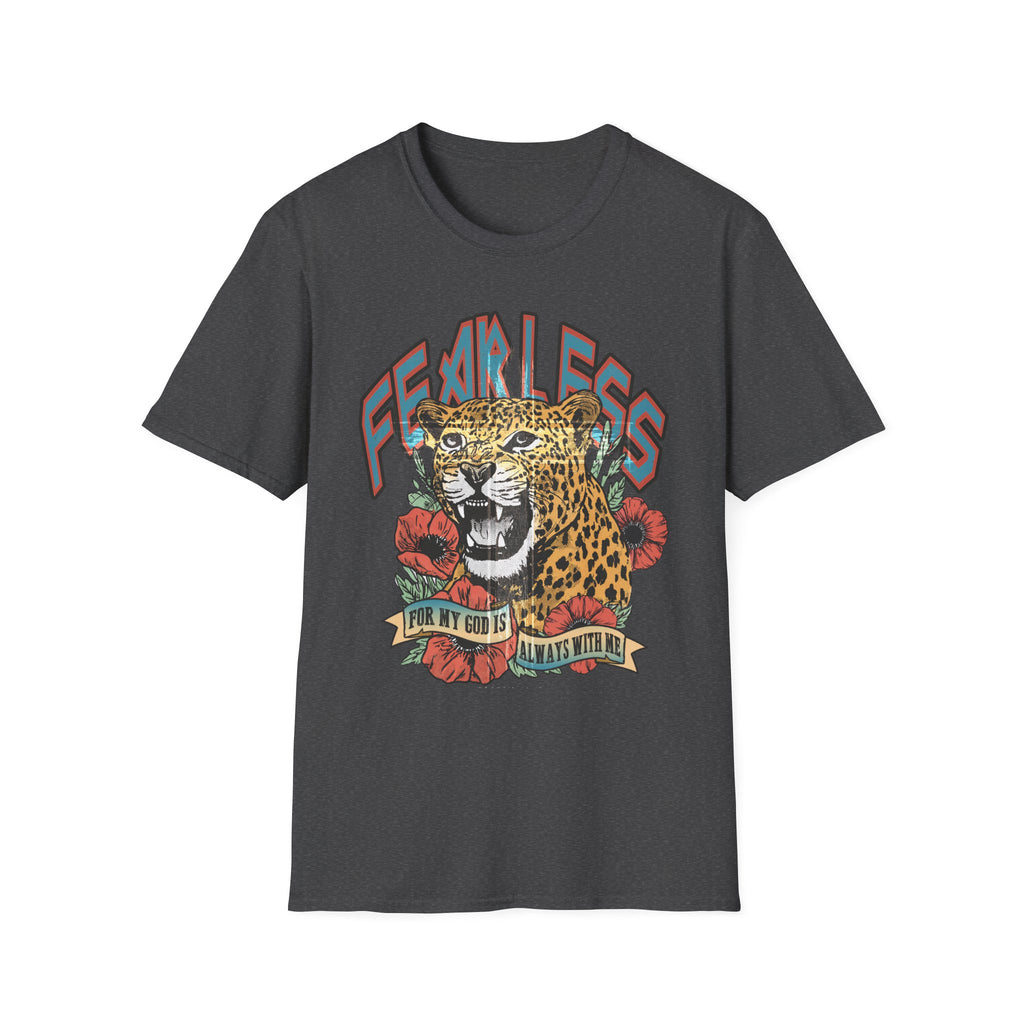 Fearless Leopard Graphic T-Shirt — Bold Vintage Animal Tee