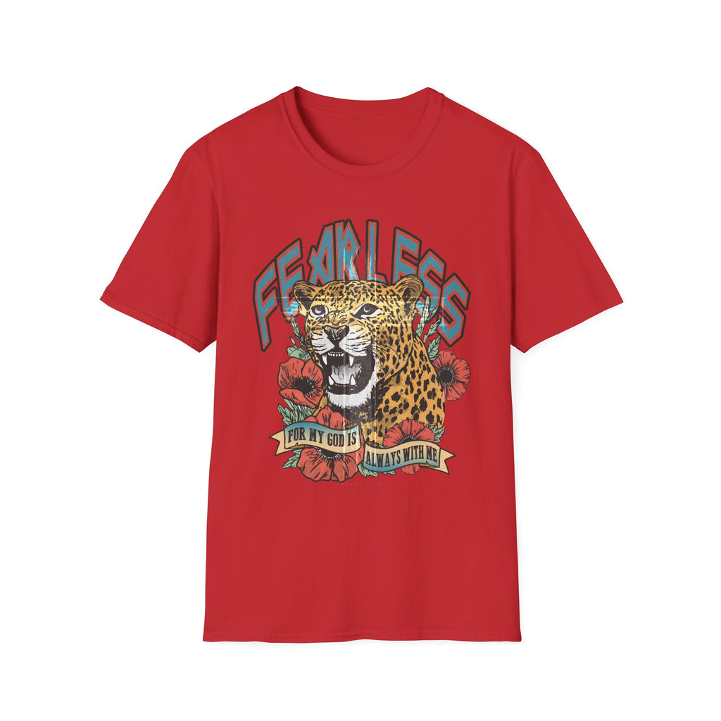 Fearless Leopard Graphic T-Shirt — Bold Vintage Animal Tee