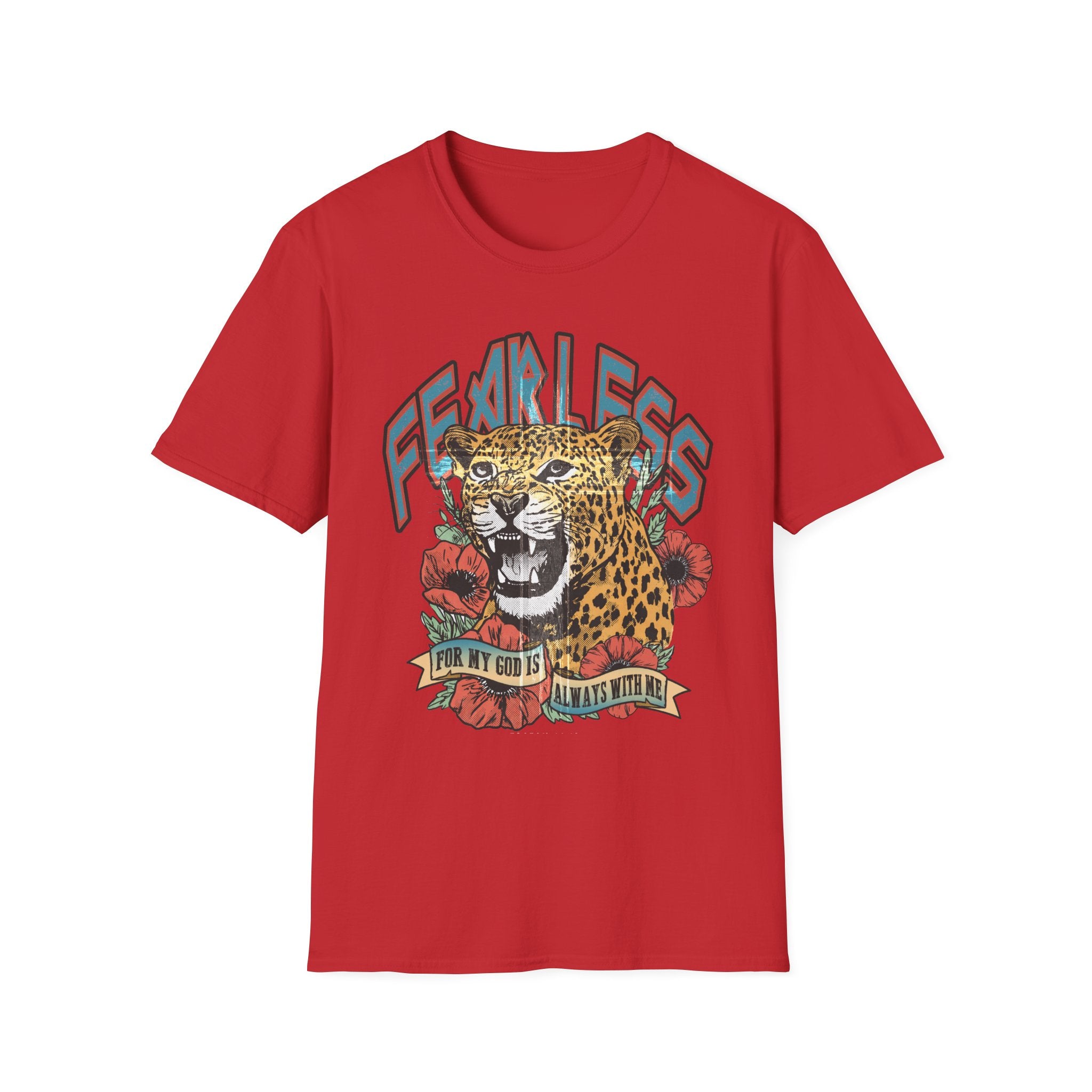 Fearless Leopard Graphic T-Shirt — Bold Vintage Animal Tee