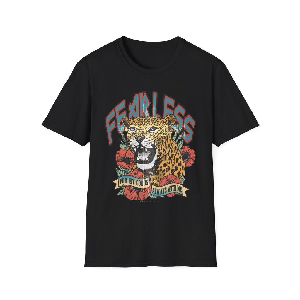 Fearless Leopard Graphic T-Shirt — Bold Vintage Animal Tee